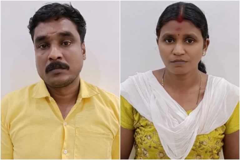 Couple arrested in gold stealing case Kottayam  stealing gold from neighbor house  Couple arrested for stealing gold  Couple arrested in Kottayam  സ്വര്‍ണാഭരണം മോഷ്‌ടിച്ച ദമ്പതികള്‍ അറസ്റ്റില്‍  ദമ്പതികള്‍ അറസ്റ്റില്‍  മുണ്ടക്കയം കല്ലേപാലം  മുണ്ടക്കയം  മുണ്ടക്കയം കോട്ടയം  മോഷണമുതല്‍  ദമ്പതികളെ പൊലീസ് അറസ്റ്റ് ചെയ്‌തു  കോട്ടയത്ത് ദമ്പതികളെ പൊലീസ് അറസ്റ്റ് ചെയ്‌തു