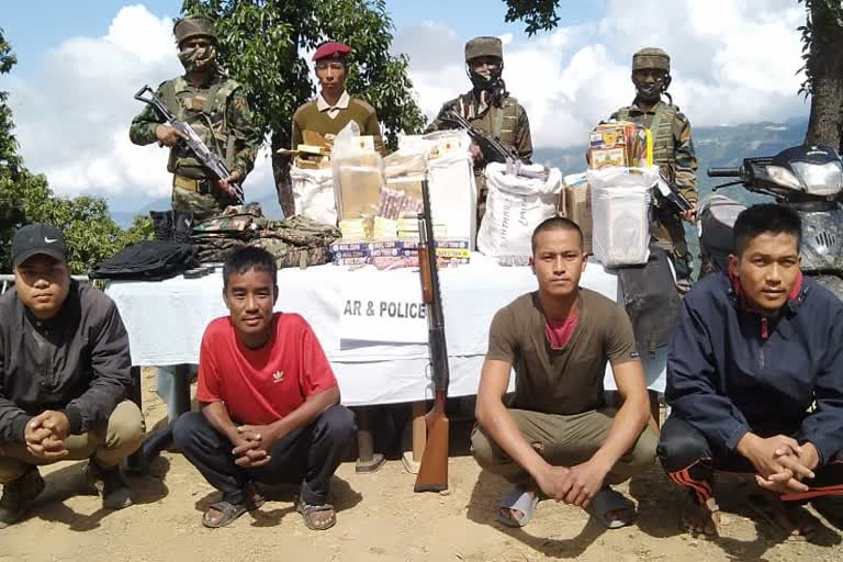 ASSAM RIFLES RECOVERS HUGE TACTICAL AND WAR LIKE STORES IN MIZORAM