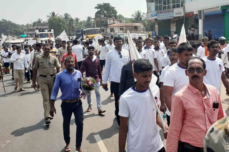 Massive Padayatra in Kumta