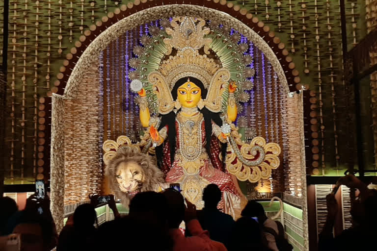 50 Years of Daibakpara Jagadhatri Puja in Chandannagar Theme is Udyapan