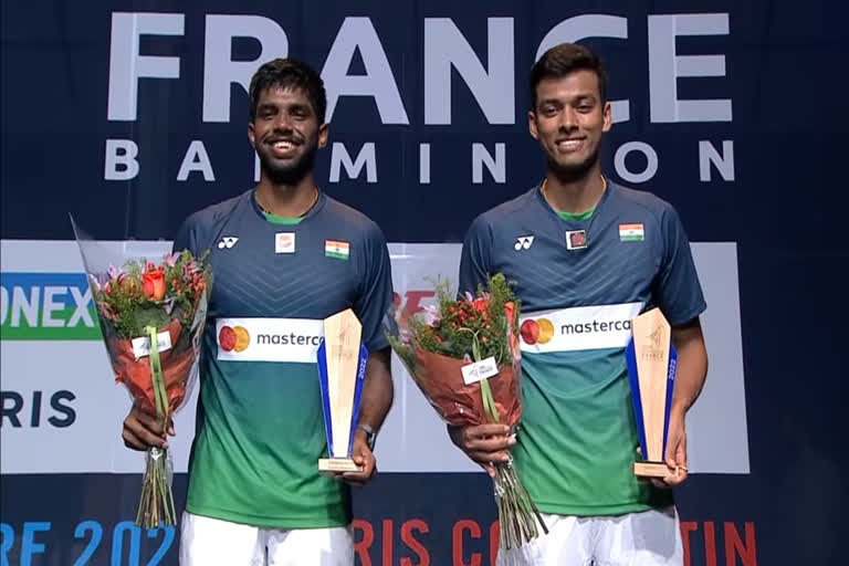 french open badminton  french open badminton mens doubles  satwik chirag  chirag shetty  Satwiksairaj Rankireddy  സാത്വിക്‌സായ്‌രാജ്  ചിരാഗ് ഷെട്ടി  ഫ്രഞ്ച് ഓപ്പൺ ബാഡ്‌മിന്‍റണ്‍  ഫ്രഞ്ച് ഓപ്പൺ സൂപ്പർ 2022 ബാഡ്‌മിന്‍റൺ  പാർതോ ഗാംഗുലി  വിക്രം സിങ്