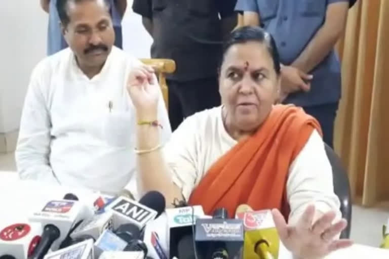 Liquor ban campaign: Uma Bharti lashes out at BJP for basing economy on liquor sales