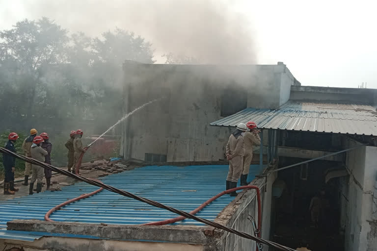 Fire breaks out in plastic bottle making factory