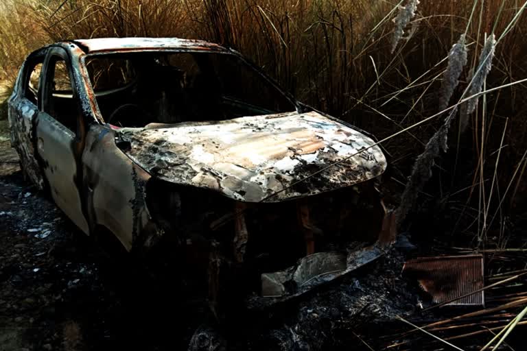 Police constable body found burnt inside car