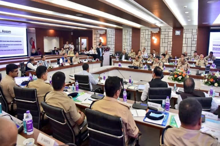 Assam: CM Himanta Biswa Sarma chairs meet with state's DC-SP in Guwahati