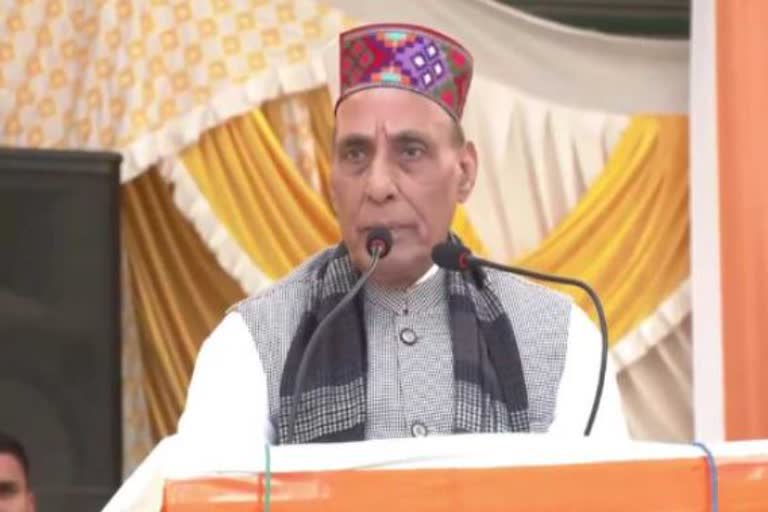 Rajnath Singh rally in Himachal