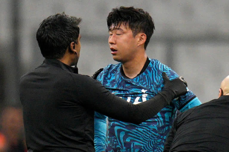 Heung Min Son  Heung Min Son injury  Heung Min Son injury updation  south koria football  സണ്‍ ഹ്യൂങ് മിന്‍  മാഴ്‌സ  ദക്ഷിണ കൊറിയന്‍ ഫുട്‌ബോള്‍ സൂപ്പര്‍ താരം സണ്‍  ചാമ്പ്യന്‍സ് ലീഗ്