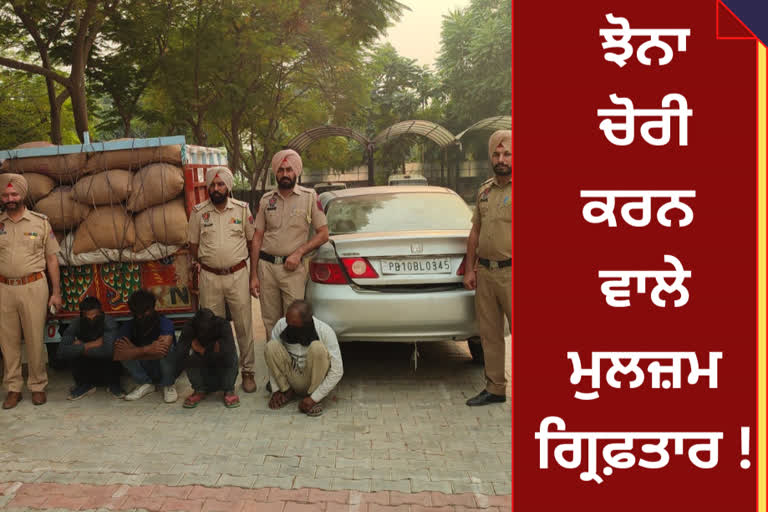 The accused who stole paddy in Barnala were arrested by the police