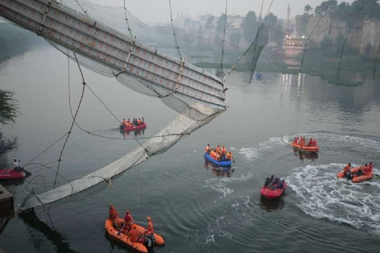 Chief officer of Morbi Nagar Palika Sandip singh Zala suspended in Morbi Bridge Collapse incident