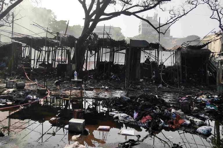 mumbai fashion street shops caught fire