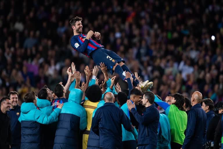 Gerard Pique  Gerard Pique last game at Camp Nou  Barcelona  ബാഴ്‌സലോണ  ജെറാര്‍ഡ് പീക്വെ  ജെറാര്‍ഡ് പീക്വെയുടെ ക്യാംപ് നൗവിലെ അവസാന മത്സരം  ക്യാംപ് നൗ  Camp Nou  barcelona vs almeria  ബാഴ്‌സലോണ vs അല്‍മെരിയ