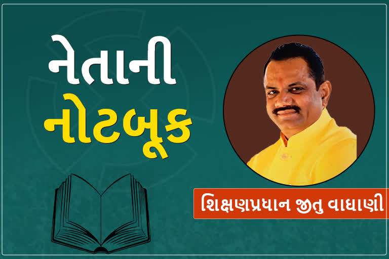 નેતાની નોટબૂકમાં જીતુ વાઘાણીની રાજકીય સફર : પોતાના બાવડે પોહચ્યા શિક્ષણપ્રધાન સુધી