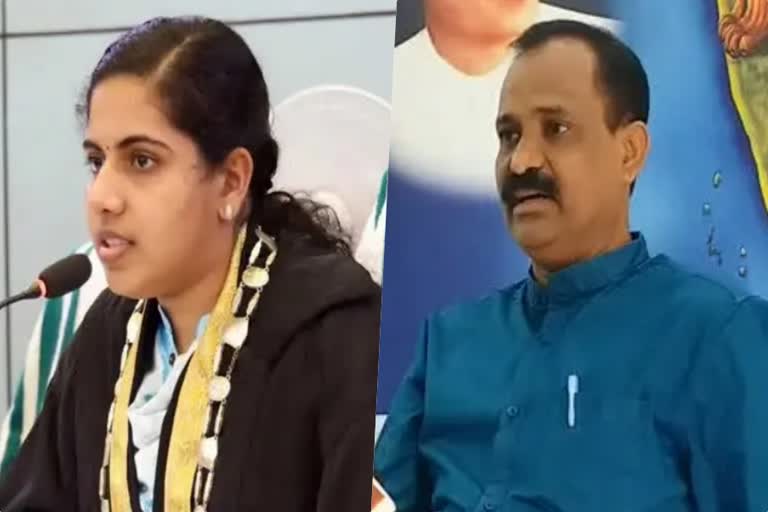 Mayor Arya Rajendran letter controversy  BJP councilors will meet Governor  Mayor letter issue  Mayor Arya Rajendran  Thiruvananthapuram Mayor Arya Rajendran news  Arya Rajendran controversy  തിരുവനന്തപുരം നഗരസഭയിലെ കത്ത് വിവാദം  ബിജെപി കൗണ്‍സിലര്‍മാര്‍  മേയര്‍ ആര്യ രാജേന്ദ്രന്‍  മേയര്‍ ആര്യ രാജേന്ദ്രന്‍ കത്ത് വിവാദം  ബിജെപി  BJP  CPM  DYFI  ബിജെപി ജില്ല പ്രസിഡന്‍റ് വി വി രാജേഷ്  വി വി രാജേഷ്  തിരുവനന്തപുരം കോർപറേഷൻ