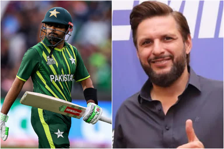 T20 World Cup 2022  T20 World Cup  Shahid Afridi on Pakistan batting order  Shahid Afridi  Babar Azam  Shahid Afridi twitter  Muhammad Haris  Shadab Khan  ഷാഹിദ് അഫ്രീദി  ബാബര്‍ അസം  ടി20 ലോകകപ്പ്  മുഹമ്മദ് ഹാരിസ്  ഷദാബ് ഖാന്‍