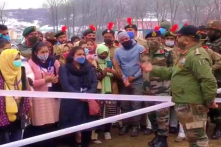 Girl students upbeat after participating in army's weapon display' event in J-K's Doda