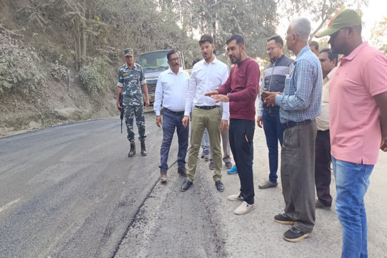 Road repair work in Keshkal valley of Kondagaon