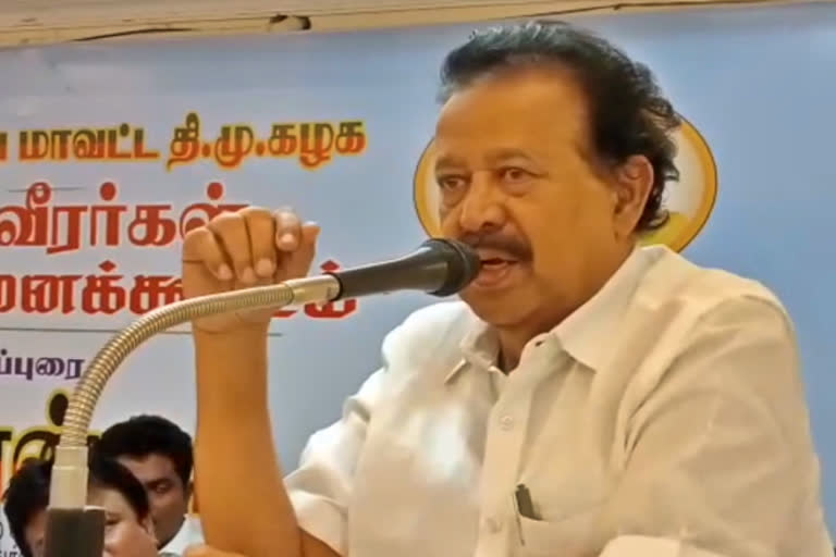 against hindi  ponmudy  fought against hindi  villupuram news  villupuram latest news  student  ponmudy speech  அமைச்சர் பொன்முடி  விழுப்புரம்  இந்தி திணிப்பு எதிர்ப்பு  இந்தி திணிப்பு