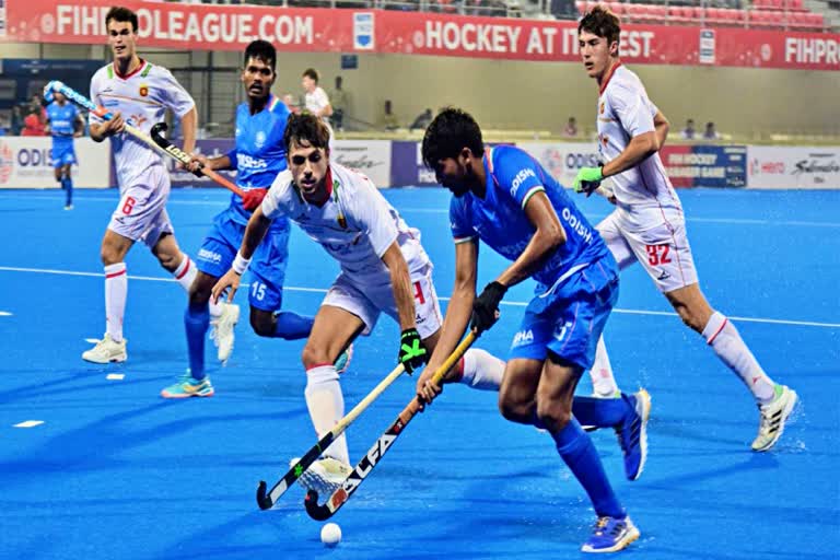 FIH Pro League  India beat Spain  Krishan B Pathak  hockey india  एफआईएच प्रो लीग  भारत ने स्पेन को हराया  कृष्ण बहादुर पाठक  हॉकी इंडिया