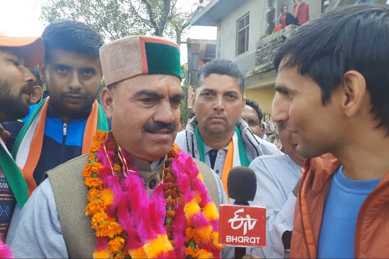 Congress candidate and MLA Inder Dutt Lakhanpal