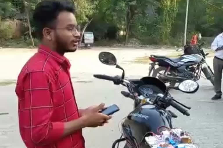 Youth invents anti-bike theft device in Bihar's Gaya