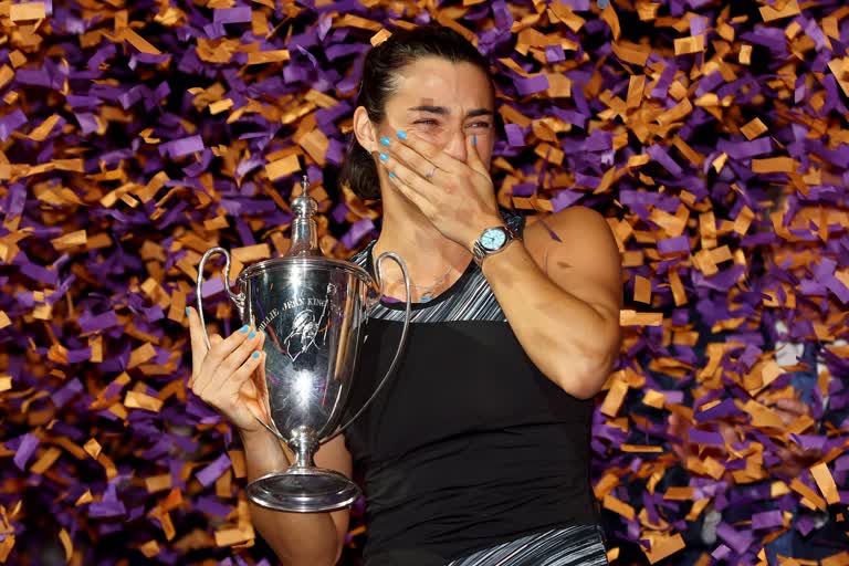 Caroline Garcia win WTA Finals title  Aryna Sabalenka  Caroline Garcia vs Aryna Sabalenka  WTA Finals 2022  Aryna Sabalenka  അരിന സബലെങ്ക  കരോലിൻ ഗാർഷ്യ  കരോലിൻ ഗാർഷ്യയ്‌ക്ക് ഡബ്ല്യുടിഎ ഫൈനൽസ് കിരീടം