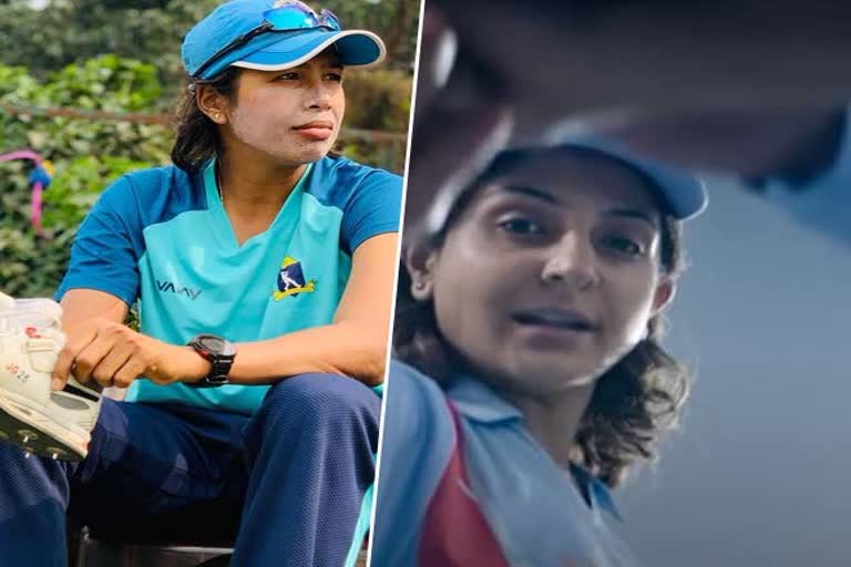 Jhulan Goswami and Anushka Sharma