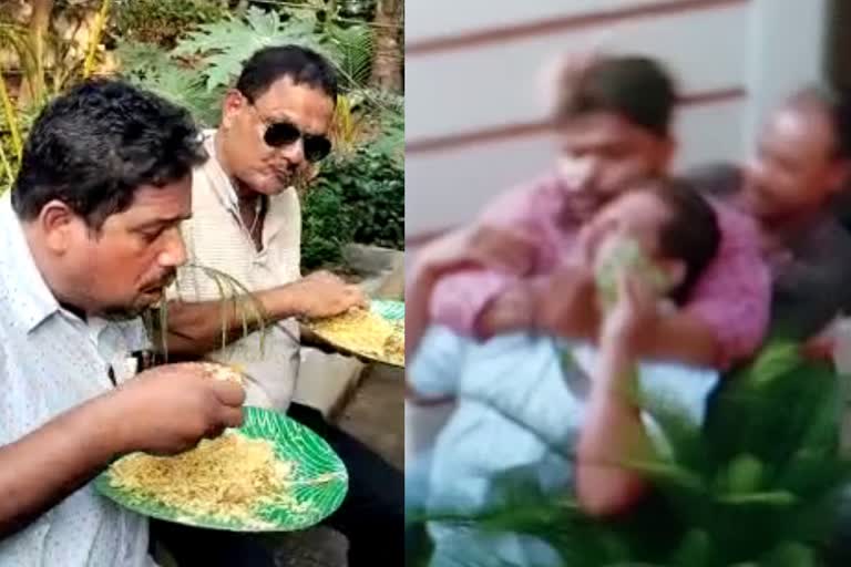 ചന്ദ്രഗ്രഹണ ദിനത്തിൽ ബിരിയാണി വിതരണം  Clash over consumption of food on eclipse day  Bhubaneswar  ഭുവനേശ്വർ  സംഘപരിവാര്‍ ആക്രമണം  ഒഡിഷയില്‍ ബിരിയാണി വിതരണം ചെയ്‌തതിന് ആക്രമണം  സംഘപരിവാര്‍ ആക്രമണം  sanghapariwar attack  സമൂഹ ഭക്ഷണ വിതരണത്തിലാണ് സംഘര്‍ഷം  eclipse day food consumption clash