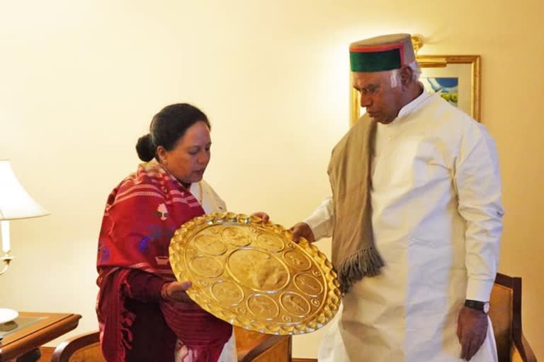 mallikarjun kharge reached Shimla himachal