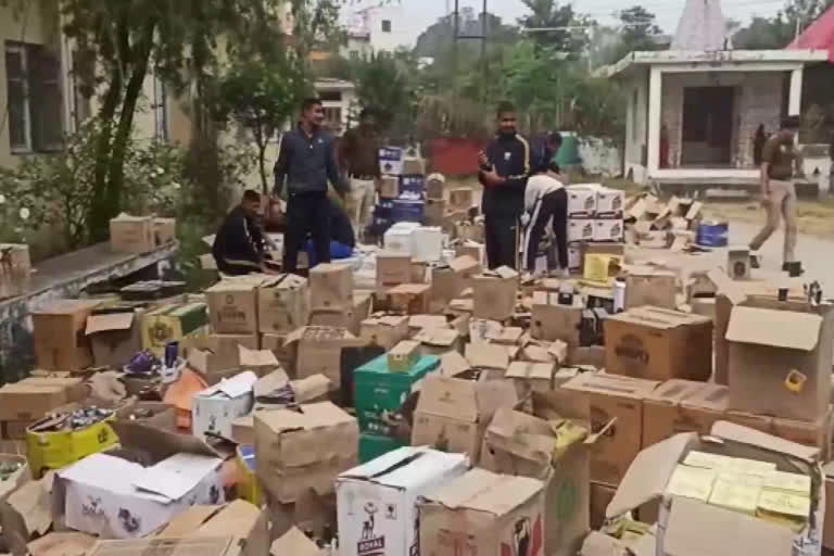 Police recovered illegal liquor