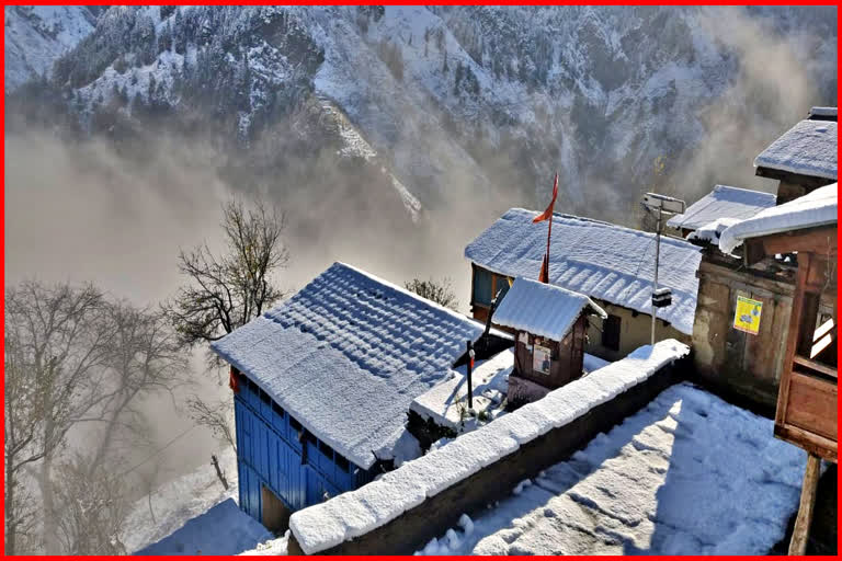 Snowfall in Bharmour and Pangi