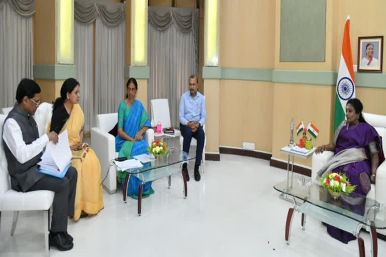 Raj Bhavan appointment for Minister Sabita and education officials