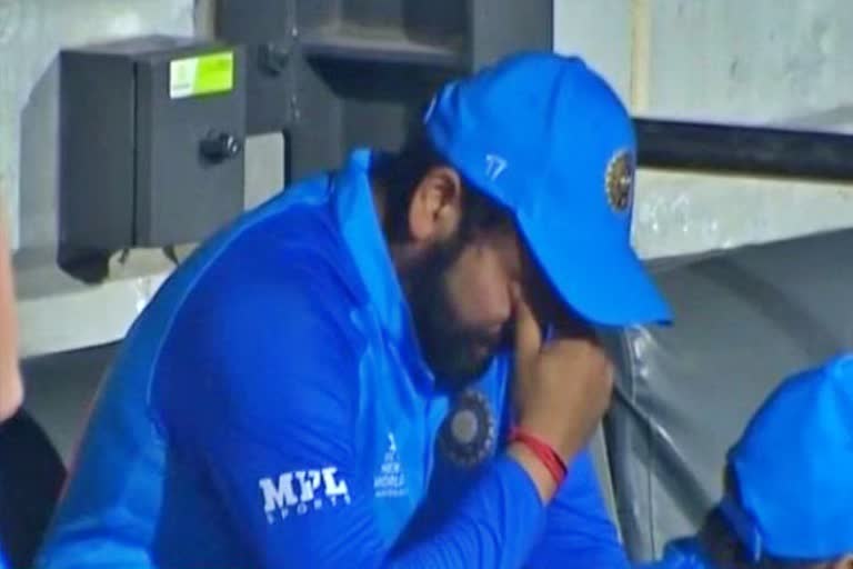 Rohit Sharma got emotional after India lost to England in t20 world cup