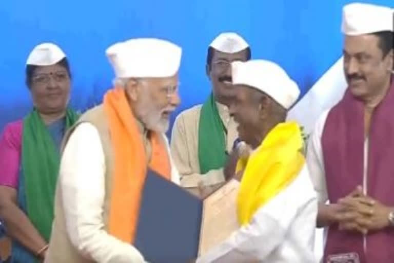 PM Modi presents an honorary doctorate to music maestro Ilayaraja