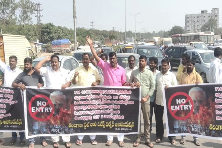 Lorry Unions Protest