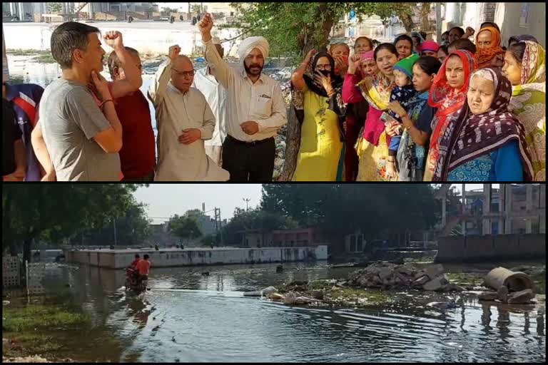 Waterlogging in Faridabad