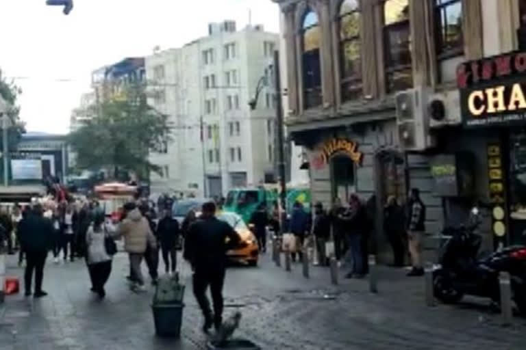 An Explosion occurred on Istiklal Pedestrian Street in Istanbul