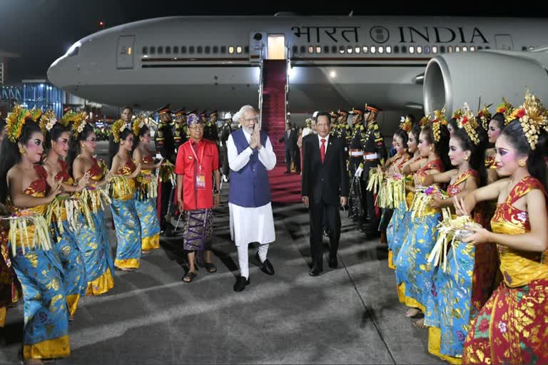 PM Narendra Modi reaches Bali to attend the 17th G20 Summit