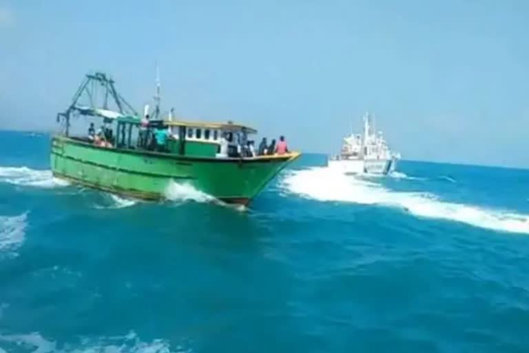 coast guard apprehends 2 sri lanka bots for fishing in indian water