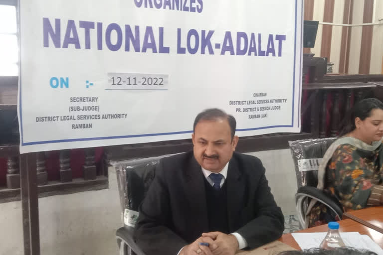 National Lok Adalat at Ramban