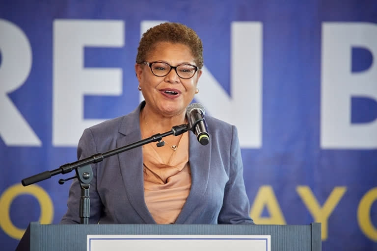 LA elects US Rep Karen Bass mayor, first Black woman in post