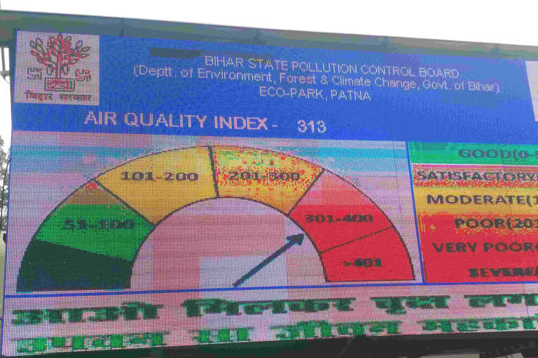 पटना में एयर क्वालिटी इंडेक्स 300 पार