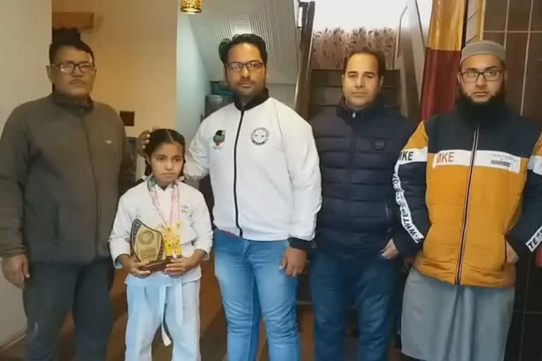 Seven-year-old Samia Majeed from Kashmir clinches gold medal at Goa Karate Champ