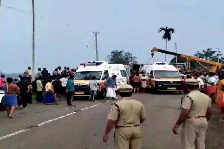 Bus carrying Sabarimala pilgrims from AP overturns; over 20 injured