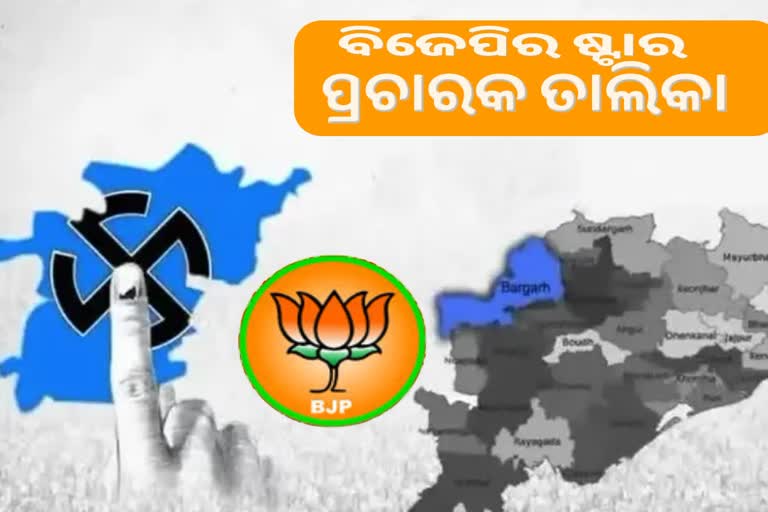 Padmapur ByPoll: ବିଜେପିର  ୪୦ ଜଣିଆ ଷ୍ଟାର ପ୍ରଚାରକ ତାଲିକା ଘୋଷଣା, ସ୍ଥାନ ପଇଲେ ୪ କେନ୍ଦ୍ରମନ୍ତ୍ରୀ