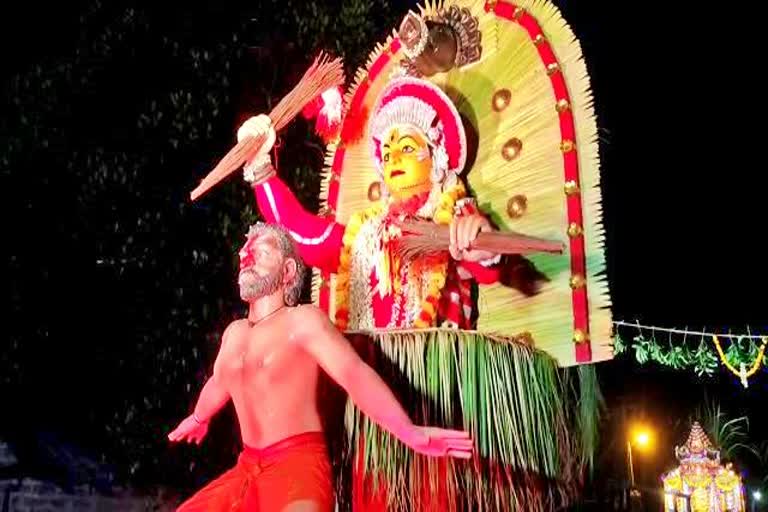 Kantara tableau in ankola dahinkala utsav