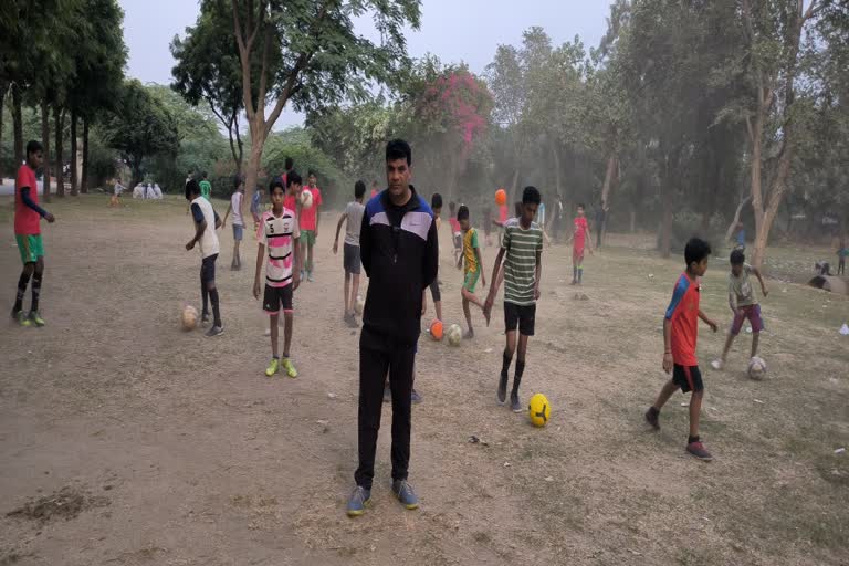 truck driver become football coach in Faridabad