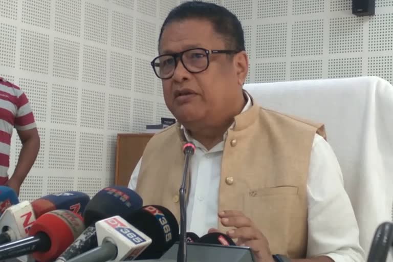 Press meet by Education Minister Ranoj Pegu in