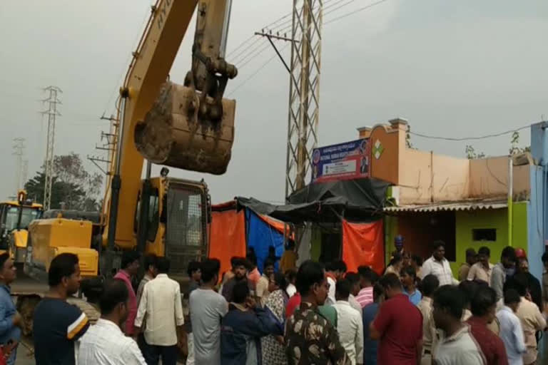 demolition of houses