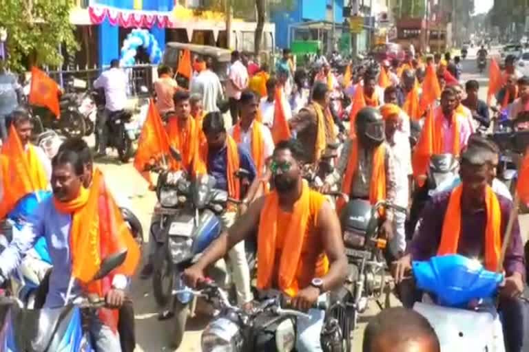 bike-jatha-by-bajrang-sena-karyakarthas-at-mandya