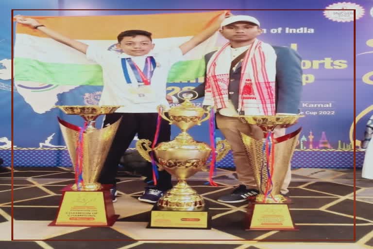 Mrigesh Thakurya won gold medal Traditional Yoga Competition in Haryana